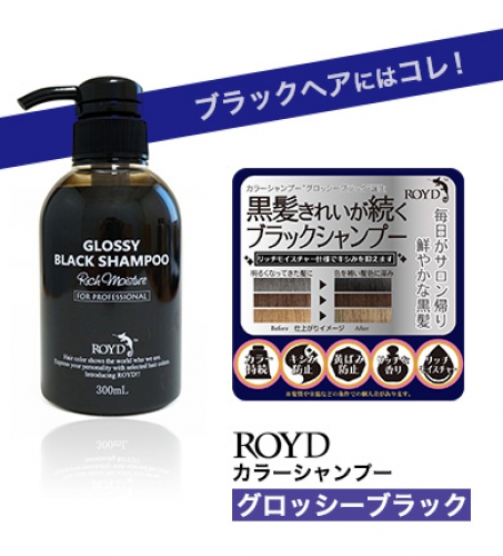 ROYDカラーシャンプー グロッシーブラック